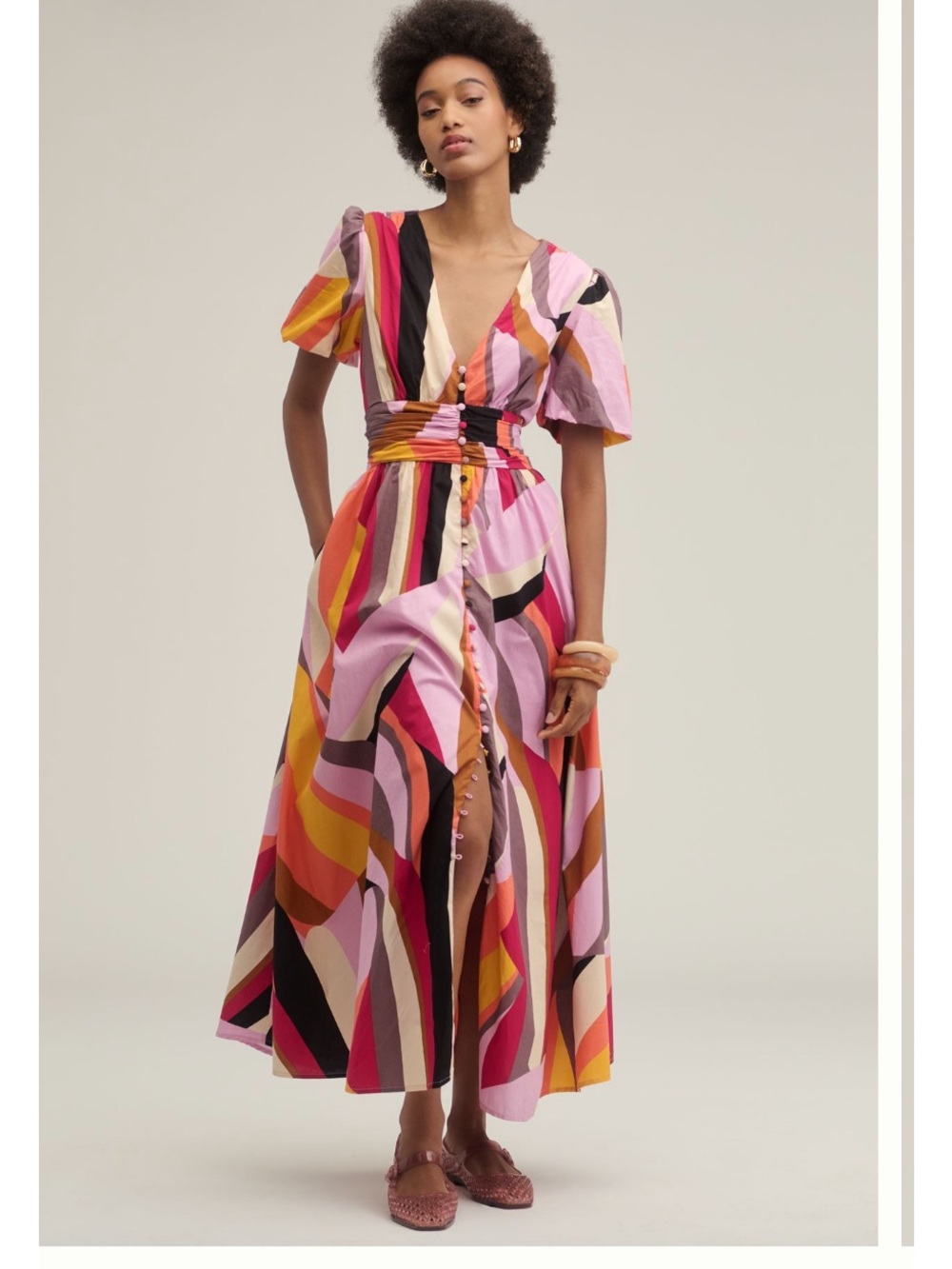 Katerina Button-Front Dress